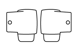 KTM KTM Racing Goggles Roll-Off Replacment 50mm Set